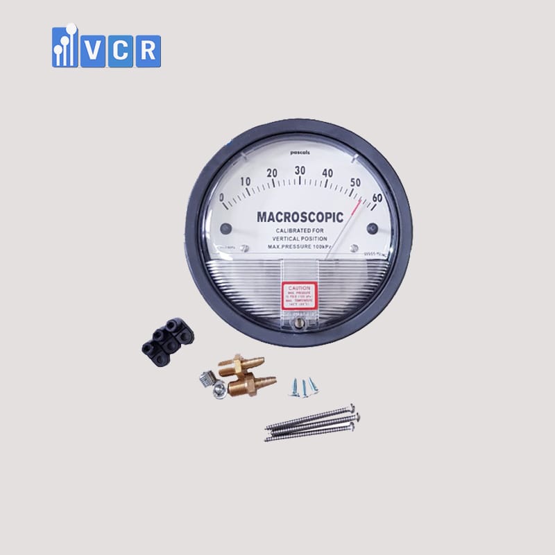 Đồng hồ chênh áp 0-60 Pa